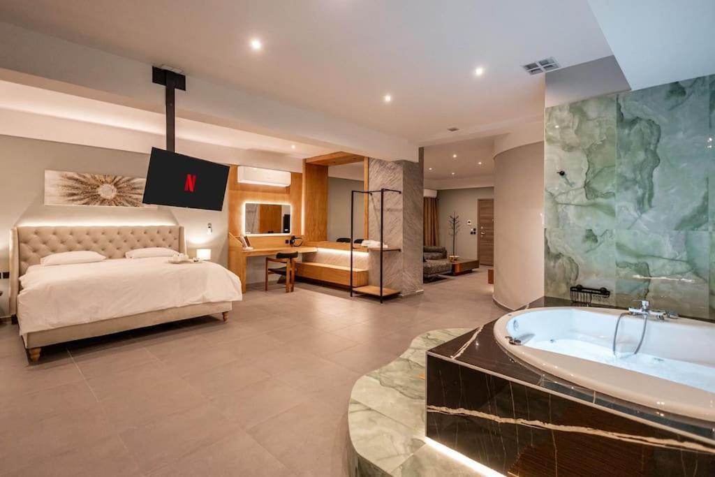 אתונה Smaragdi Luxury Jacuzzi Apartment Noho Premium Living מראה חיצוני תמונה